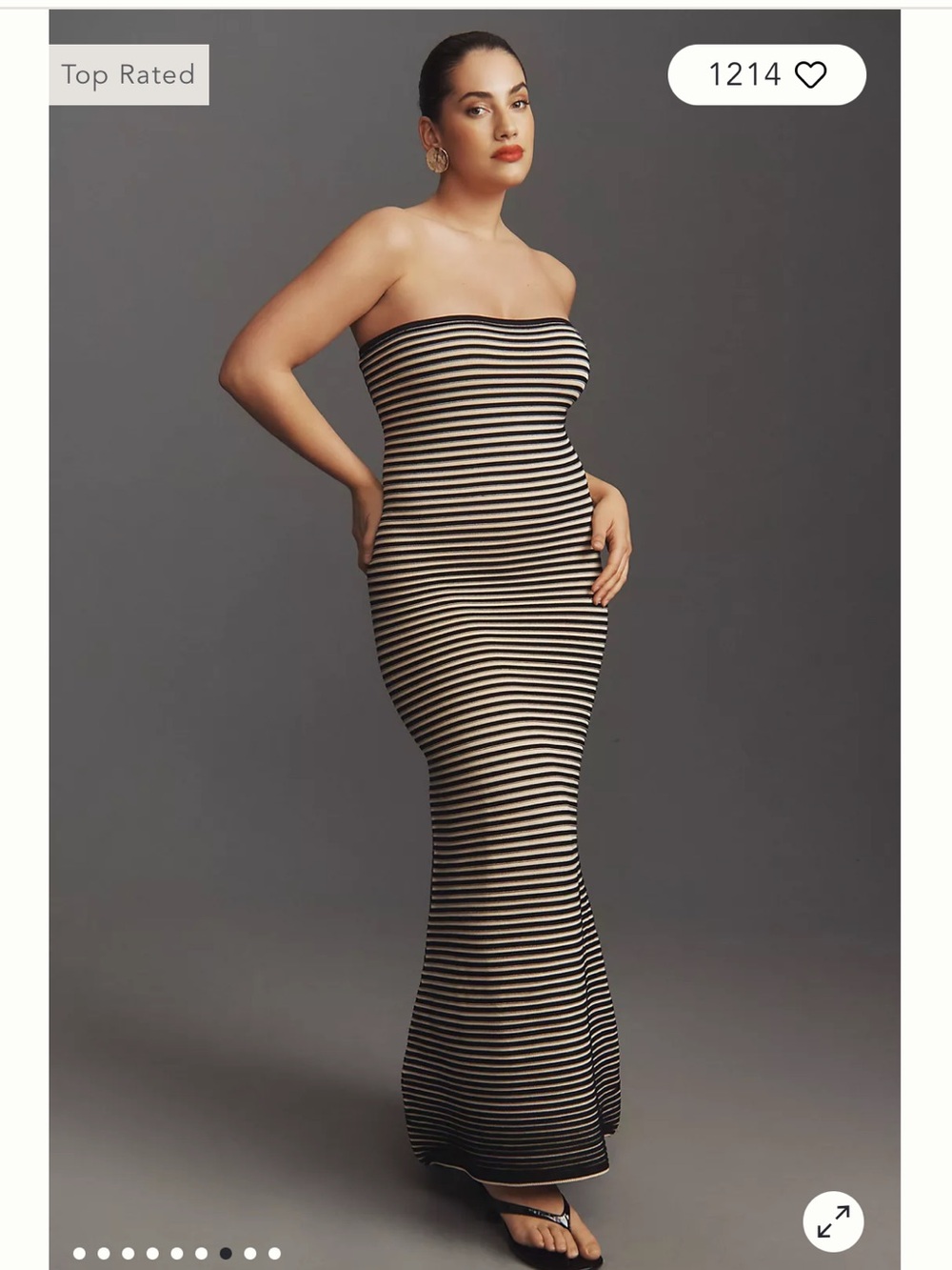 The Wolf Gang Sunmor Strapless Knit Maxi Dress- Sold by Anthro - Picture 5 of 7